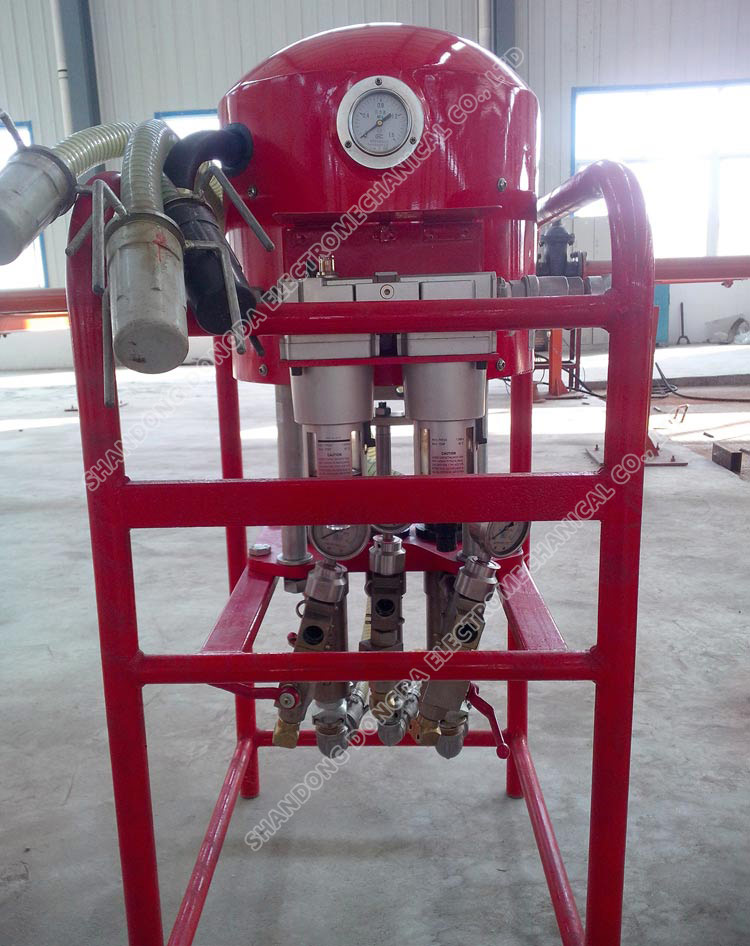 Pneumatic double - fluid grouting pump